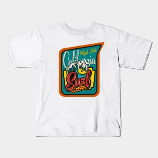 California Surf Rules High Tide Kids T-Shirt